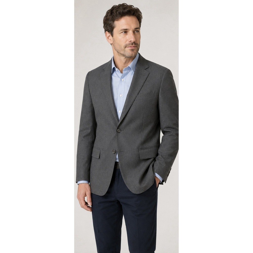 J. Crew Ludlow Classic Fit 48R Charcoal Gray‎ Blazer Suit Jacket Wool USA New D2